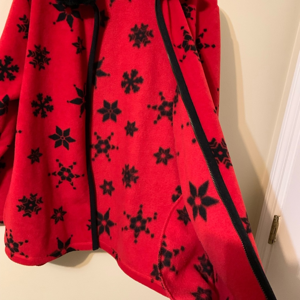 Fleece Zip Up Front Closure Jacket by KAREN SCOTT size Medium - Picture 7 of 15